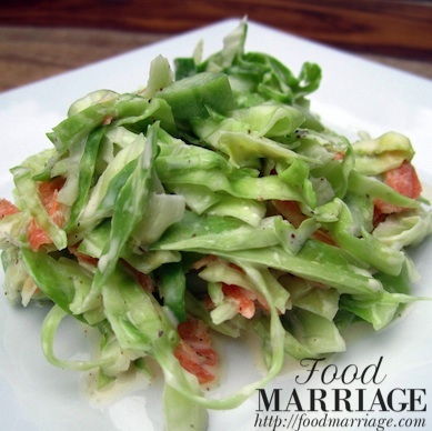 Sweet Summer Cole Slaw with Cucumbers