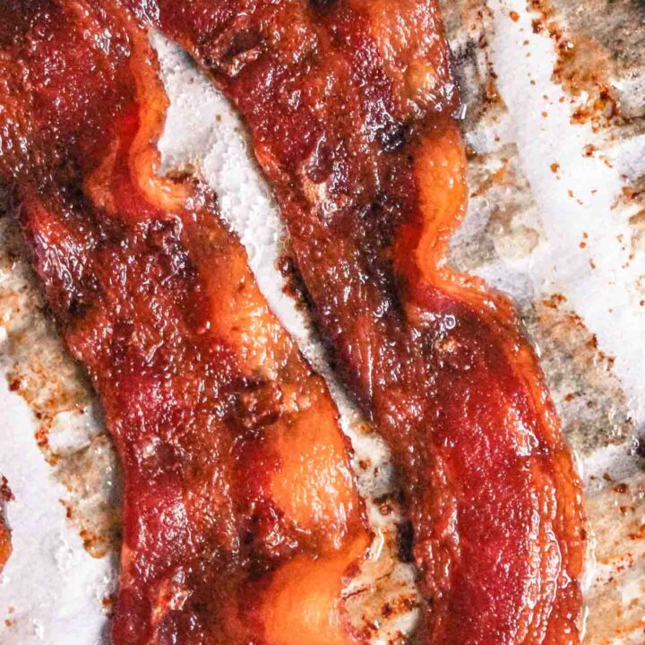 The easiest and most delicious way to cook bacon for breakfast... in the oven instead of on the stove. Recipe for how to cook bacon in the oven. | FoodMarriage.com
