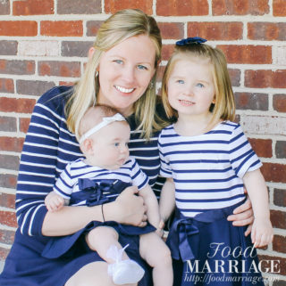 Mommy and Me Matching Outfits - Navy and White Striped Dresses from Ralph Lauren. Happy Mothers' Day!